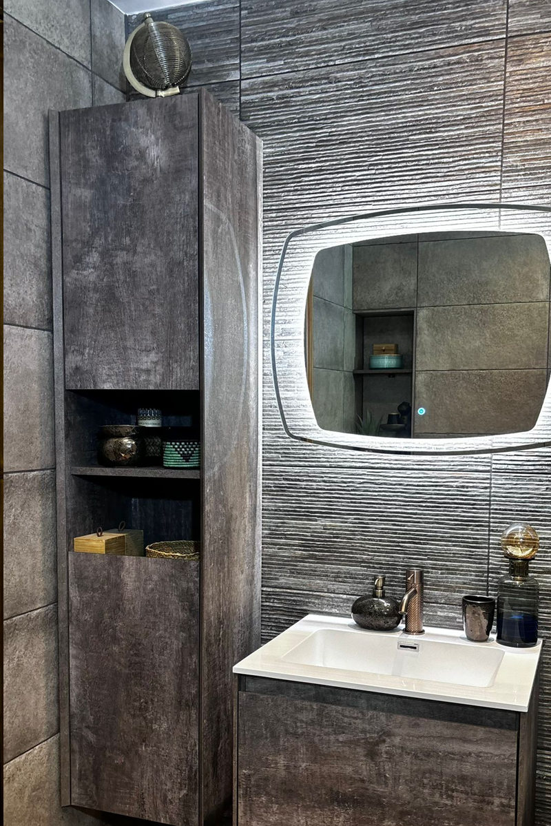 Compact luxury bathroom