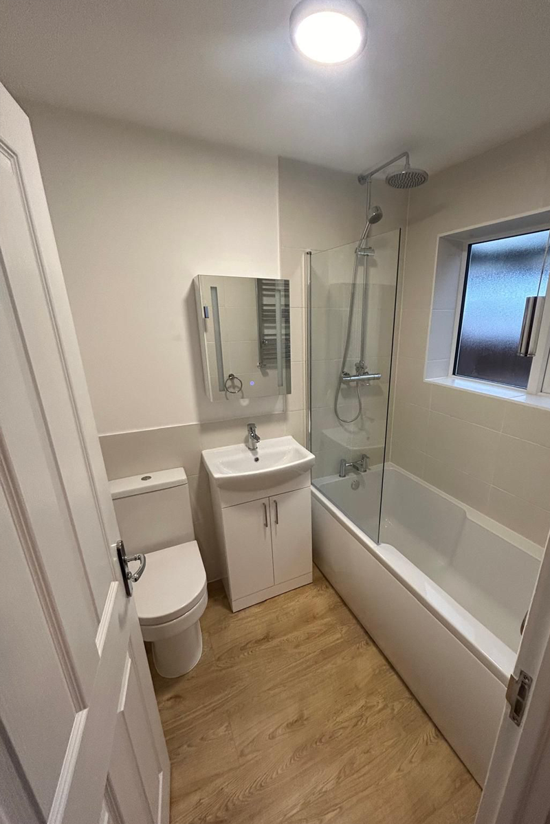 Modern family bathroom