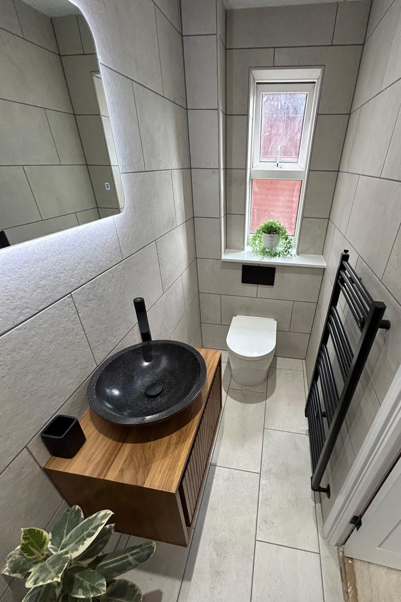 Boutique hotel style bathroom